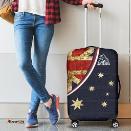 Luggage Cover Aus Flag Kangaroo Symbol Vintage