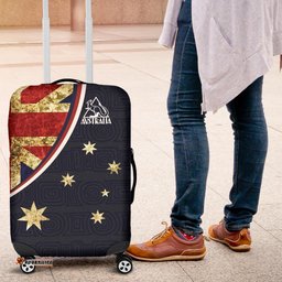 Luggage Cover Aus Flag Kangaroo Symbol Vintage