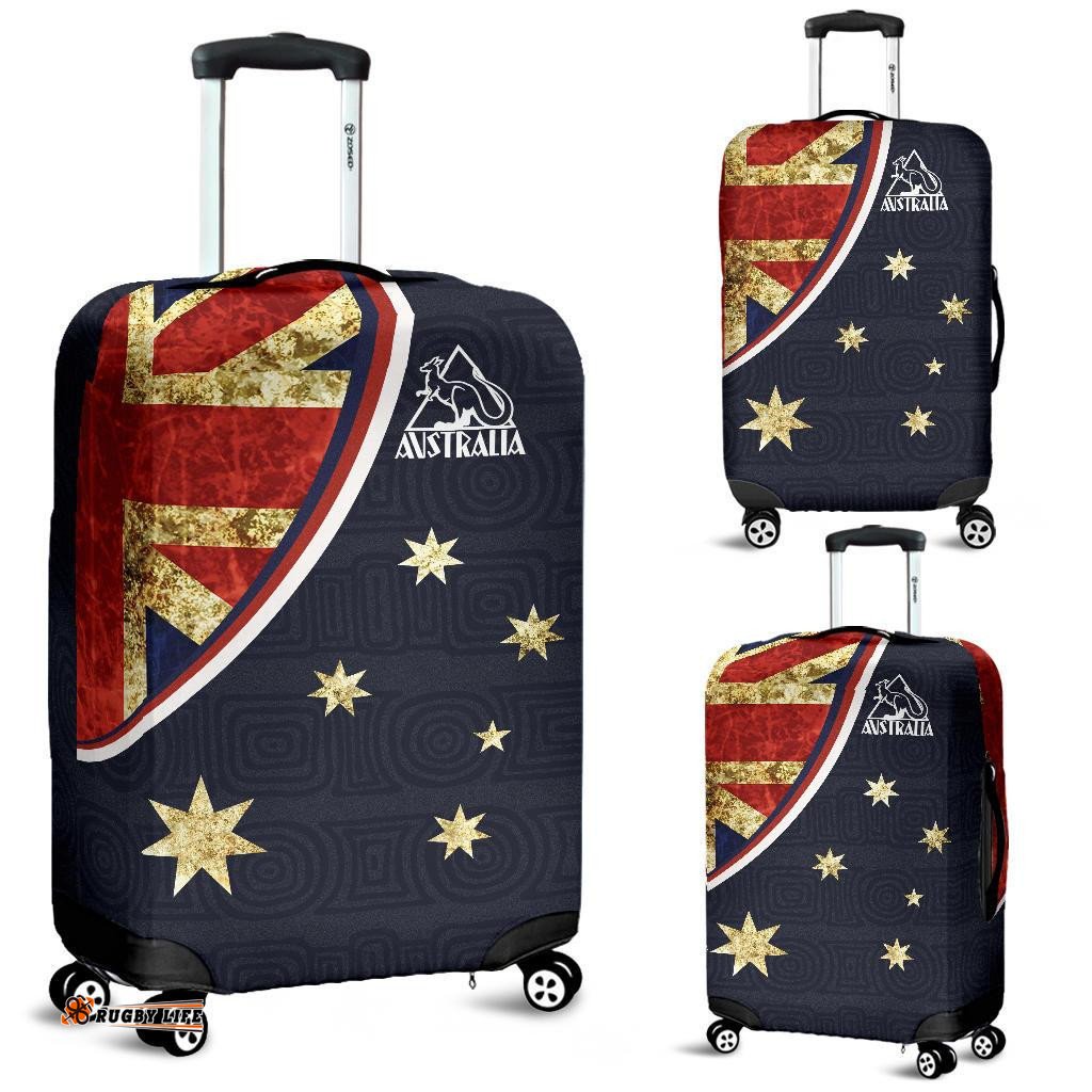 Luggage Cover Aus Flag Kangaroo Symbol Vintage