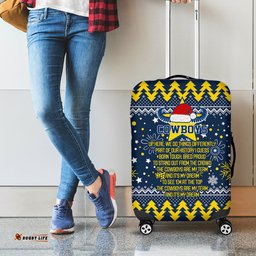 Cowboys Rugby Luggage Cover Born Tough Bred Proud Christmas Vibe