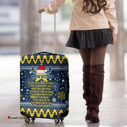 Cowboys Rugby Luggage Cover Born Tough Bred Proud Christmas Vibe