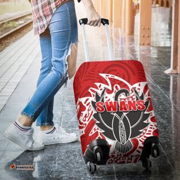Sydney Luggage Covers Simple Indigenous Swans