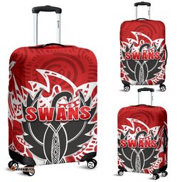 Sydney Luggage Covers Simple Indigenous Swans