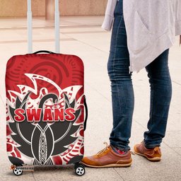 Sydney Luggage Covers Simple Indigenous Swans