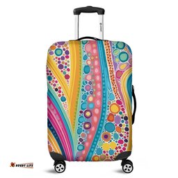 Australia Aboriginal Aboriginal Colourful Dots Inspired Luggage Cover