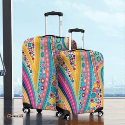 Australia Aboriginal Aboriginal Colourful Dots Inspired Luggage Cover