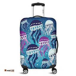 Australia Aboriginal Aboriginal Art Painting With Jellyfish Luggage Cover