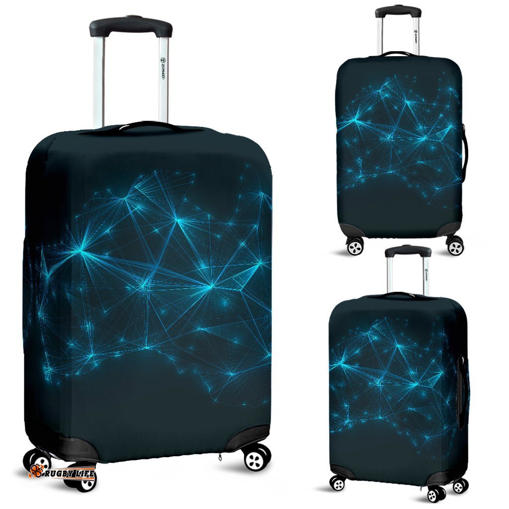 Luggage Cover - Australia Map Suitcase Galaxy Art