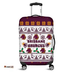 Brisbane Broncos Christmas Brisbane Broncos Special Ugly Christmas Luggage Cover