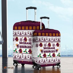 Brisbane Broncos Christmas Brisbane Broncos Special Ugly Christmas Luggage Cover