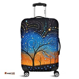 Australia Aboriginal Australian Dreamtime Story Of A Night Sky Luggage Cover