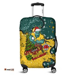 Australia Wallabies Christmas Custom Let's Get Lit Chrisse Pressie Luggage Cover