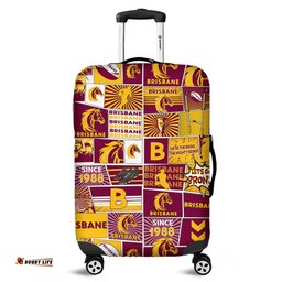Brisbane Broncos Team Of Us Die Hard Fan Supporters Comic Style Luggage Cover