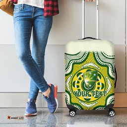Personalised Australia Cricket Luggage Cover Boxing Day Test Indigenous Art