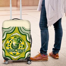 Personalised Australia Cricket Luggage Cover Boxing Day Test Indigenous Art