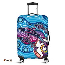 Australia Aboriginal Art Painting Fishaholic Luggage Cover