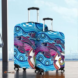 Australia Aboriginal Art Painting Fishaholic Luggage Cover