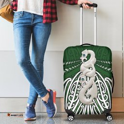 Maori Moko Tattoo Luggage Cover, Manaia Pounamu