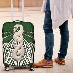 Maori Moko Tattoo Luggage Cover, Manaia Pounamu