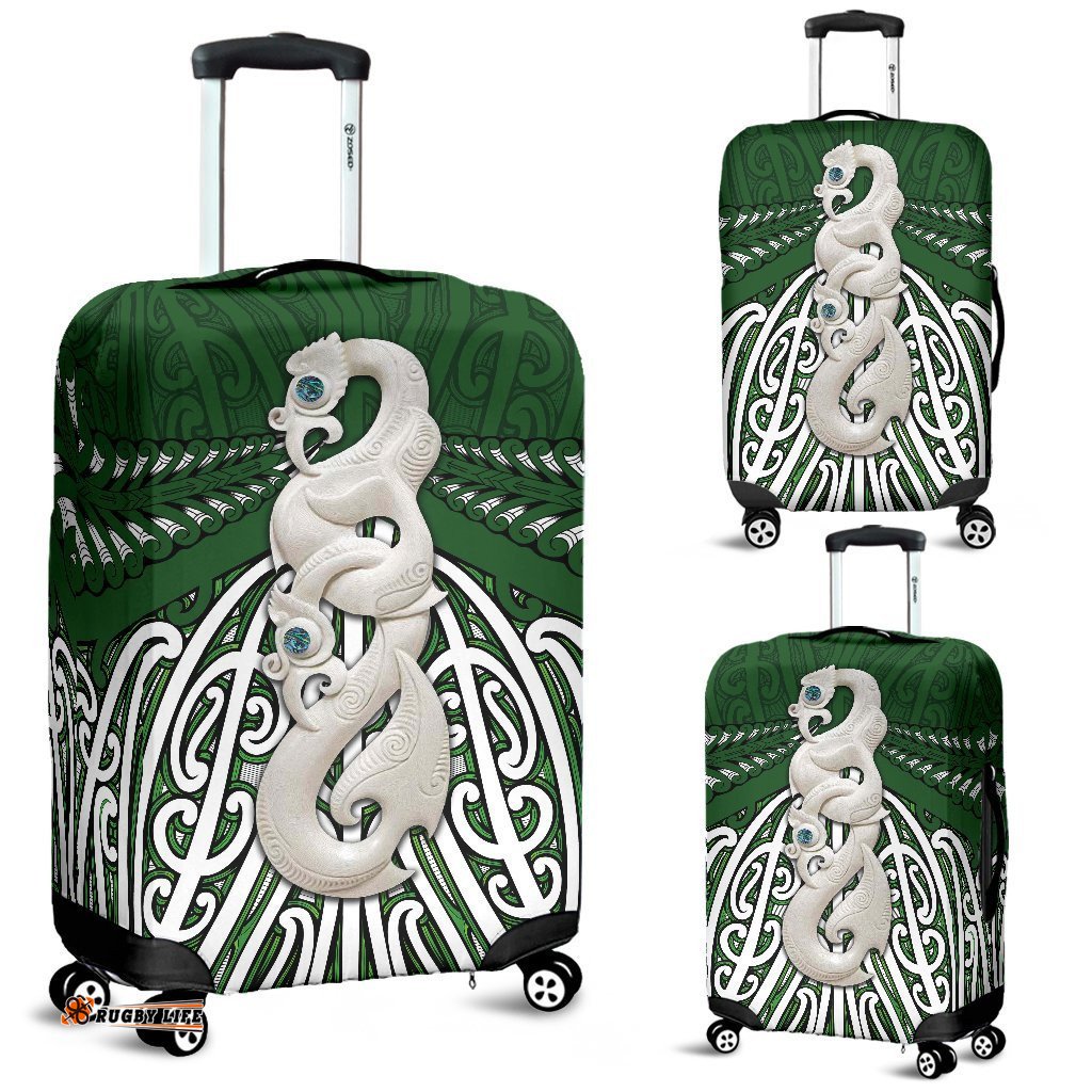 Maori Moko Tattoo Luggage Cover, Manaia Pounamu