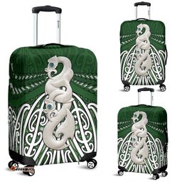 Maori Moko Tattoo Luggage Cover, Manaia Pounamu