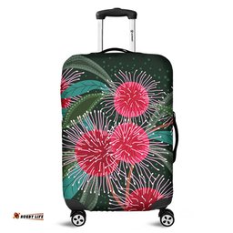 Australia Aboriginal Australian Hakea Flowers Painting In Aboriginal Style Luggage Cover