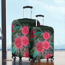 Australia Aboriginal Australian Hakea Flowers Painting In Aboriginal Style Luggage Cover