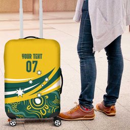 Australia 2024 Olympics Custom Luggage Cover Rise of the Roos Aboriginal Style
