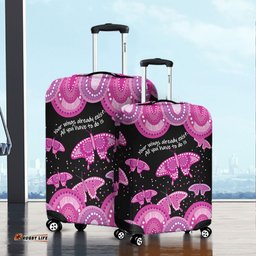 Australia Animals Aboriginal Your Wings Already Exist Aboriginal Pink Butterflies Art Inspired Luggage Cover