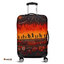 Australia Aboriginal The Sacred Dreamtime Painting Of The Indigenous Australian Luggage Cover