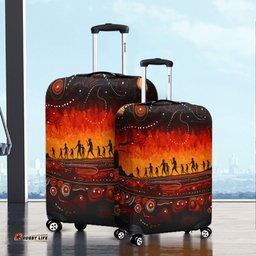 Australia Aboriginal The Sacred Dreamtime Painting Of The Indigenous Australian Luggage Cover