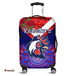 Sydney Roosters ANZAC Luggage Cover Indigenous Vibes Blue