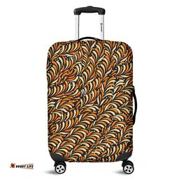 Australia Aboriginal Seamless Bush Leaves Luggage Cover