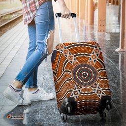 Luggage Cover Aboriginal Dot Painting Ver01