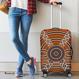 Luggage Cover Aboriginal Dot Painting Ver01