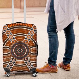 Luggage Cover Aboriginal Dot Painting Ver01