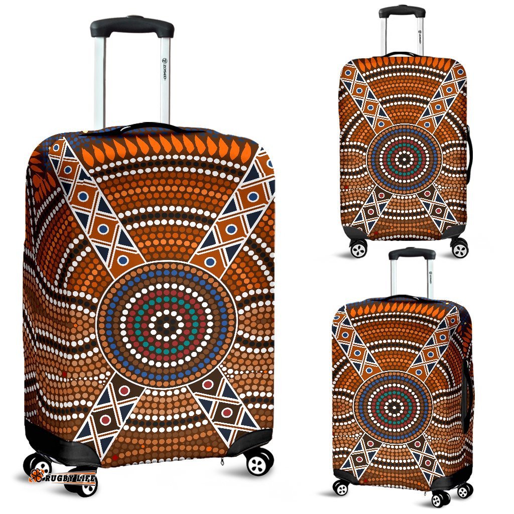 Luggage Cover Aboriginal Dot Painting Ver01