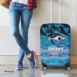 Sharks Rugby ANZAC Day Camouflage Indigenous Art Luggage Covers