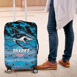 Sharks Rugby ANZAC Day Camouflage Indigenous Art Luggage Covers