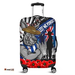 North Melbourne Anzac Day Honor United In Spirit Luggage Cover