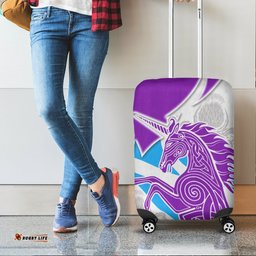Celtic Scotland Luggage Covers Scotland Unicorn and Thistle Pattern