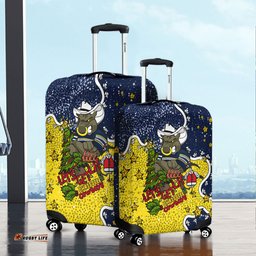 North Queensland Cowboys Christmas Custom Let's Get Lit Chrisse Pressie Luggage Cover