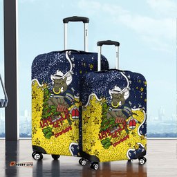 North Queensland Cowboys Christmas Custom Let's Get Lit Chrisse Pressie Luggage Cover