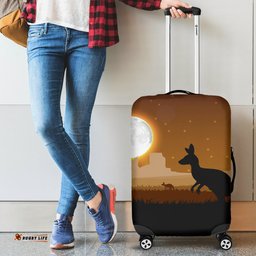 Luggage Cover Kangaroo Sunset Ver04