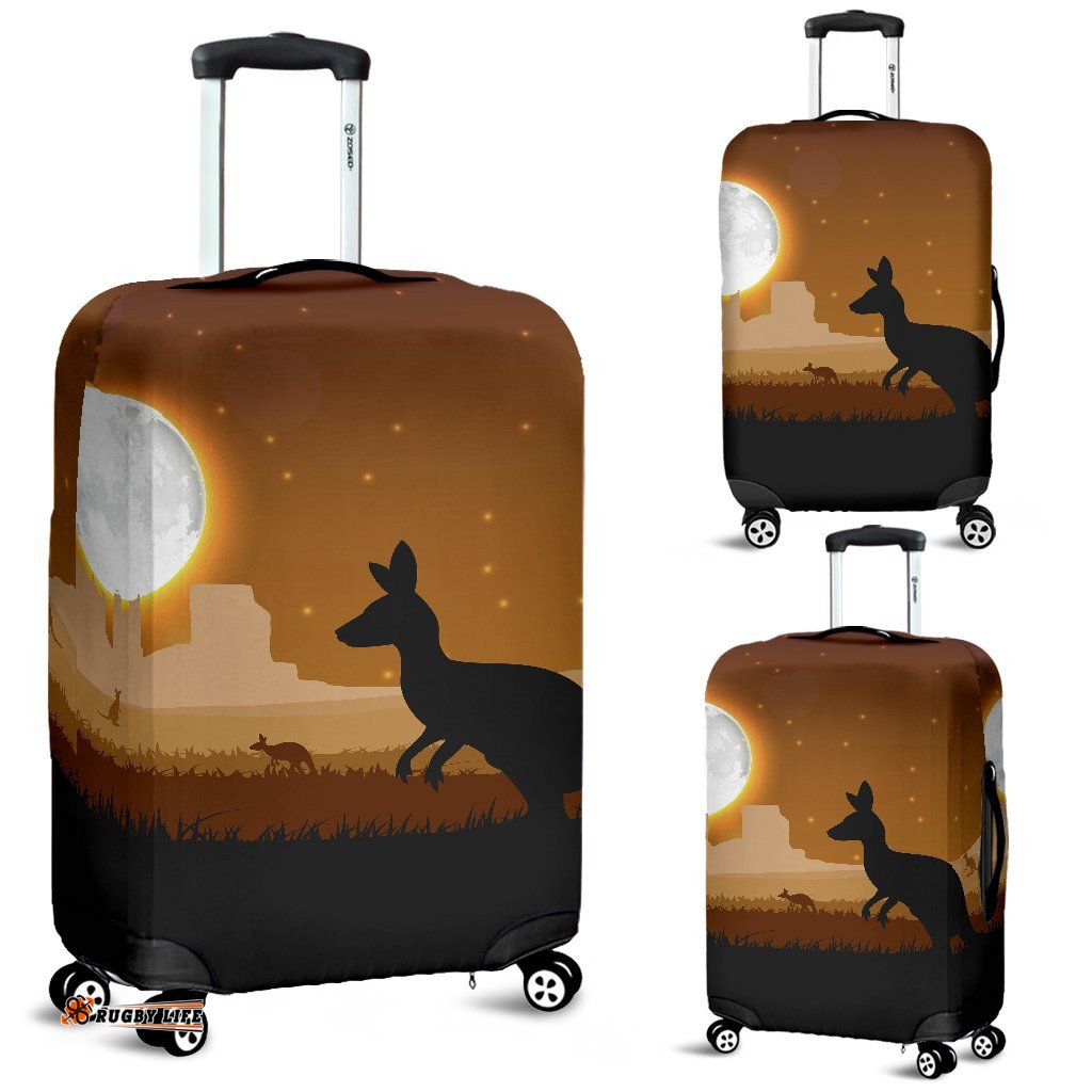 Luggage Cover Kangaroo Sunset Ver04