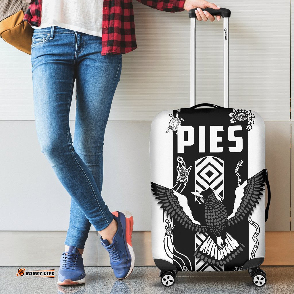 Pies Indigenous Luggage Covers Collingwood
