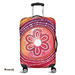 Australia Dot Painting Inspired Aboriginal Aboriginal Style Dot Luggage Cover