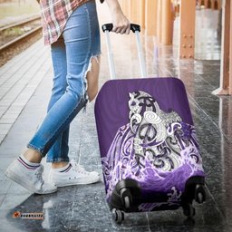 Maori Manaia The Blue Sea Luggage Covert, Purple