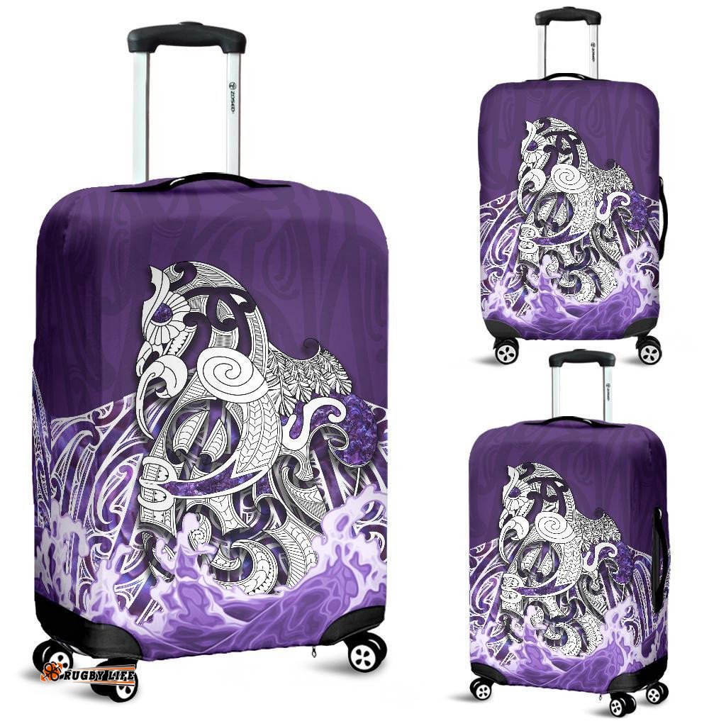 Maori Manaia The Blue Sea Luggage Covert, Purple