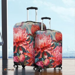 Australia Waratah Waratah Oil Painting Abstract Ver4 Luggage Cover